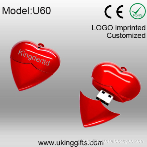 USB2.0 Heart Shape USB Flash Drive